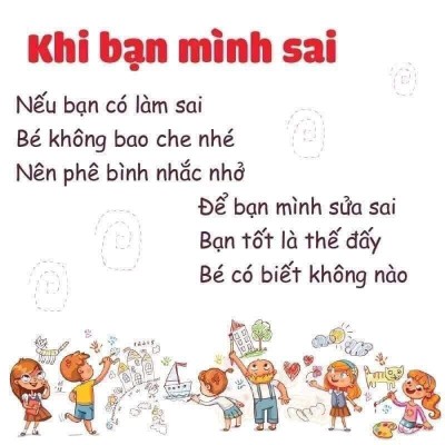 Thơ " Khi bạn mình sai"