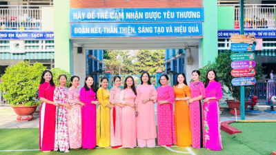 CĐCS Trường Mầm non Hoa Mai “Hưởng Ứng Tuần Lễ Áo Dài"