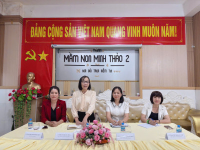 Trường mầm non Hoa Mai tham gia sinh hoạt cụm 1 lần 3 năm học 2024 – 2025