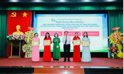 Trường mầm non Hoa Mai đạt giải nhất cuộc thi “Cổng trường học xanh – sạch – đẹp – an toàn giao thông và trật tự đô thị” năm học 2024 – 2025