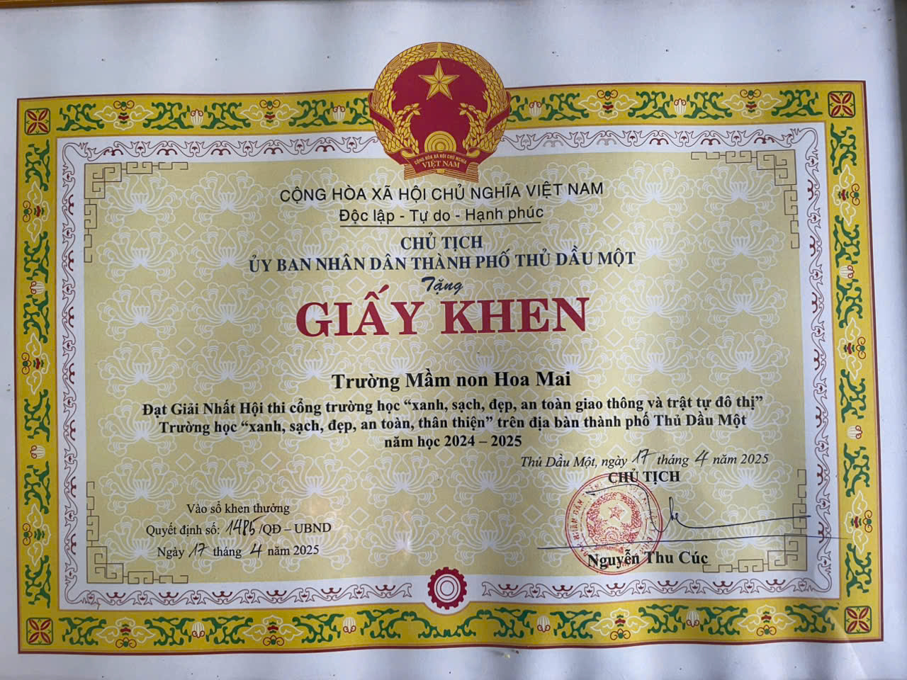 giấy khen